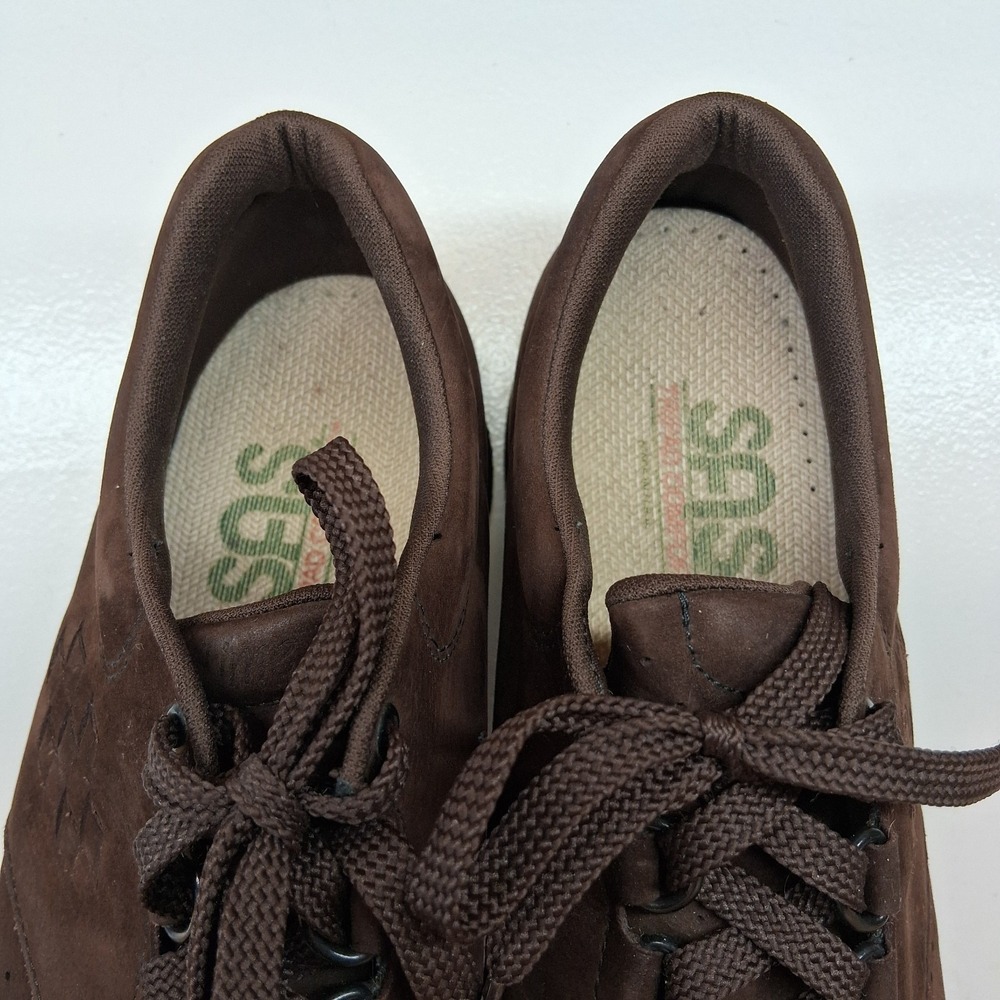 SAS‎ FREE TIME Womens Size 10 M Chocolate Brown Soft Suede Casual Comfort Shoes - Picture 10 of 13
